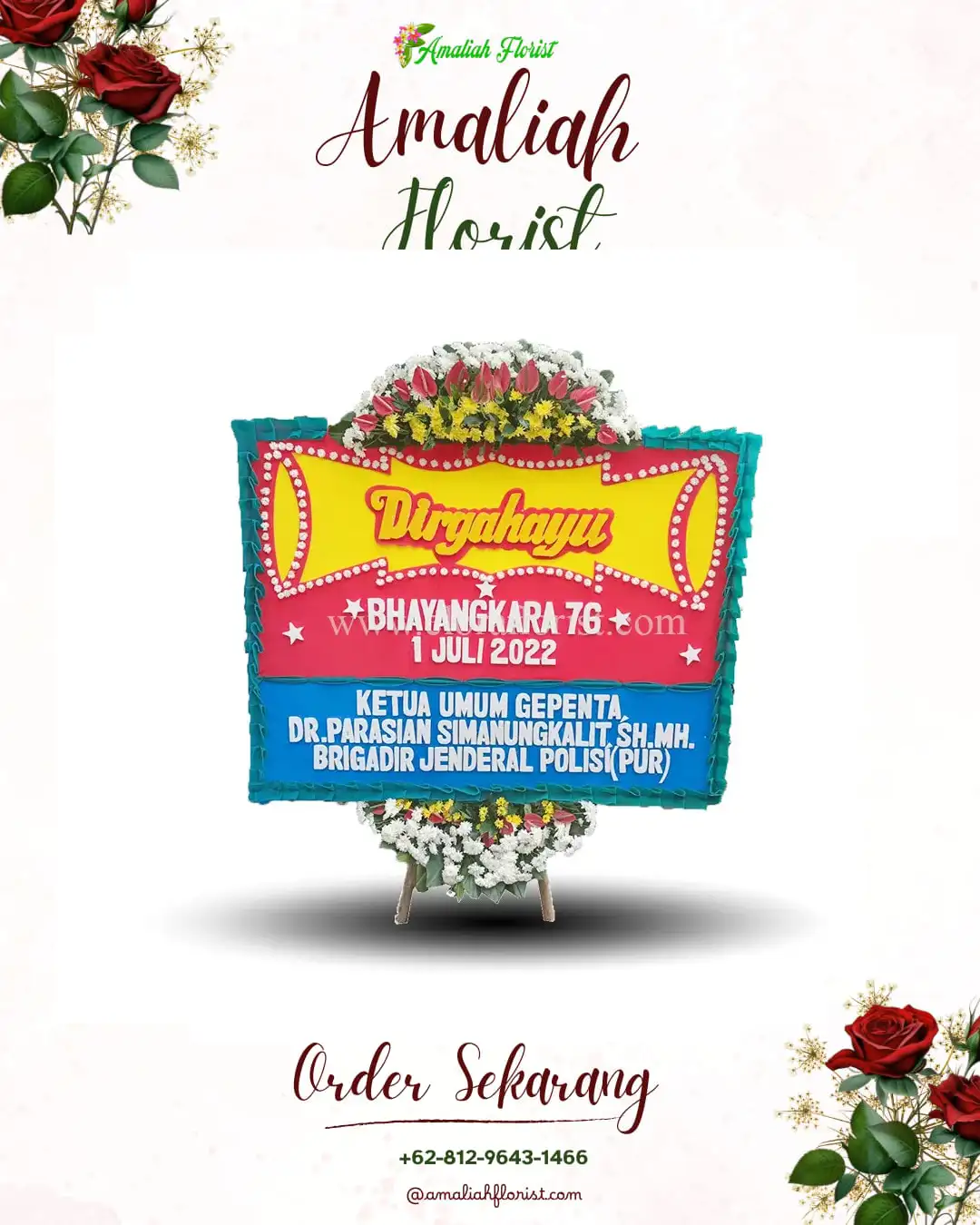 Papan Bunga HUT Ulang Tahun Pasaman Barat